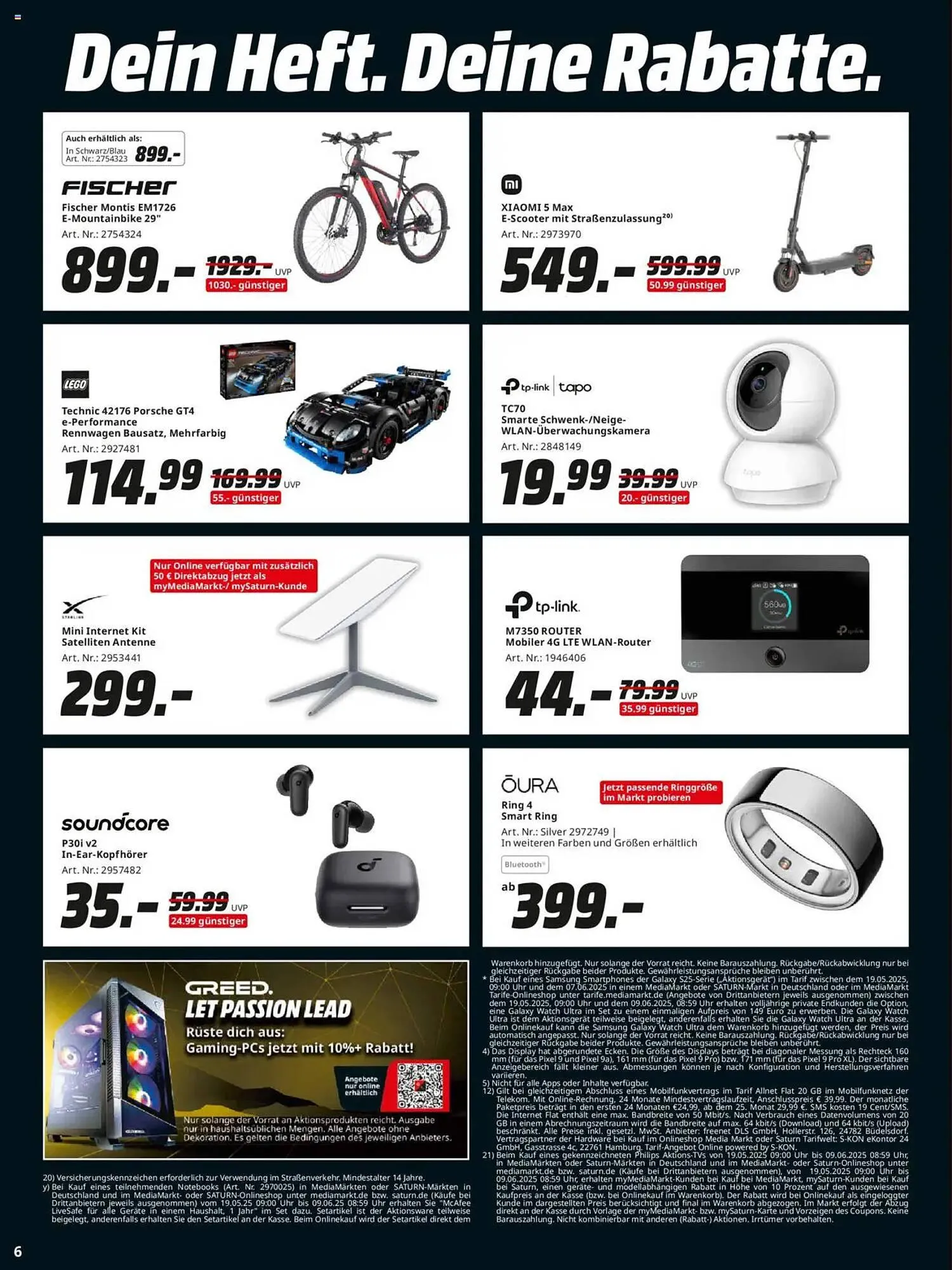 Saturn Prospekt von 19. Mai bis 7. Juni 2025 - Prospekt seite 6