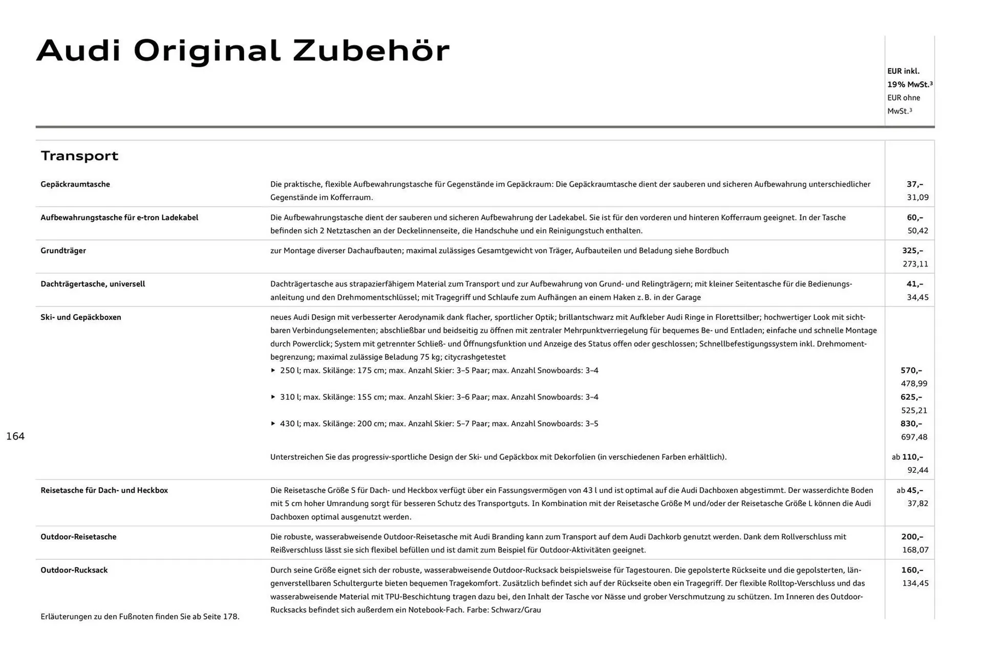Audi Prospekt von 11. August bis 11. August 2026 - Prospekt seite 164