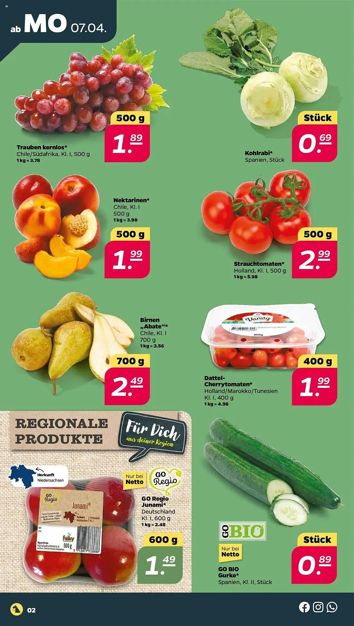 NETTO Prospekt von 7. April bis 12. April 2025 - Prospekt seite 2