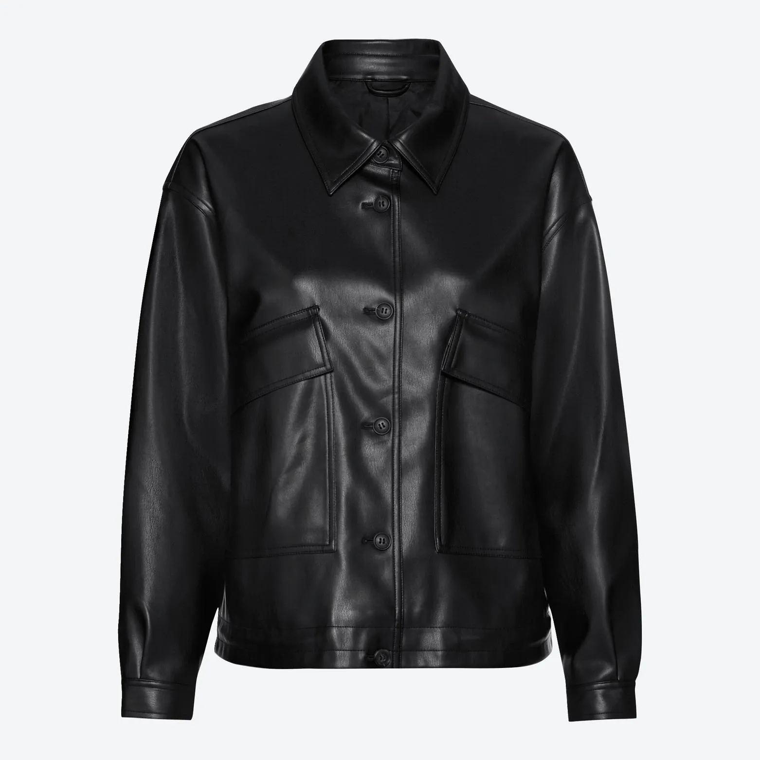 Damen-Blazer in Lederoptik