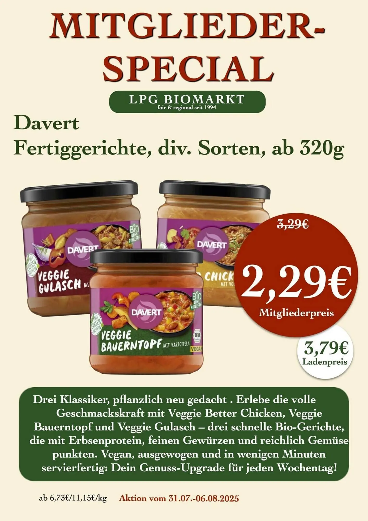 LPG Biomarkt Prospekt von 31. Juli bis 6. August 2025 - Prospekt seite 12