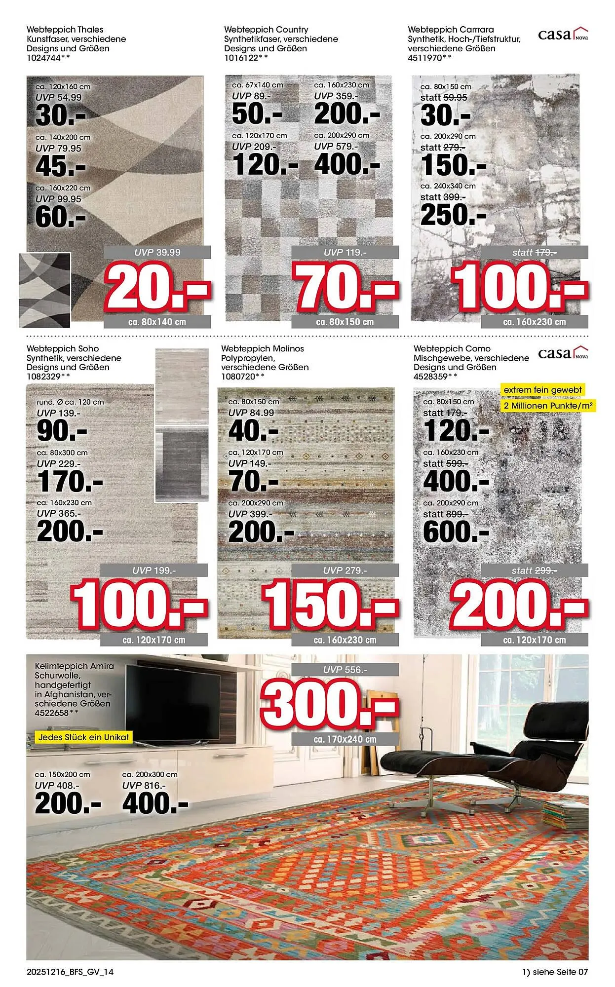 Möbel Martin Prospekt von 16. Dezember bis 4. Januar 2026 - Prospekt seite 14