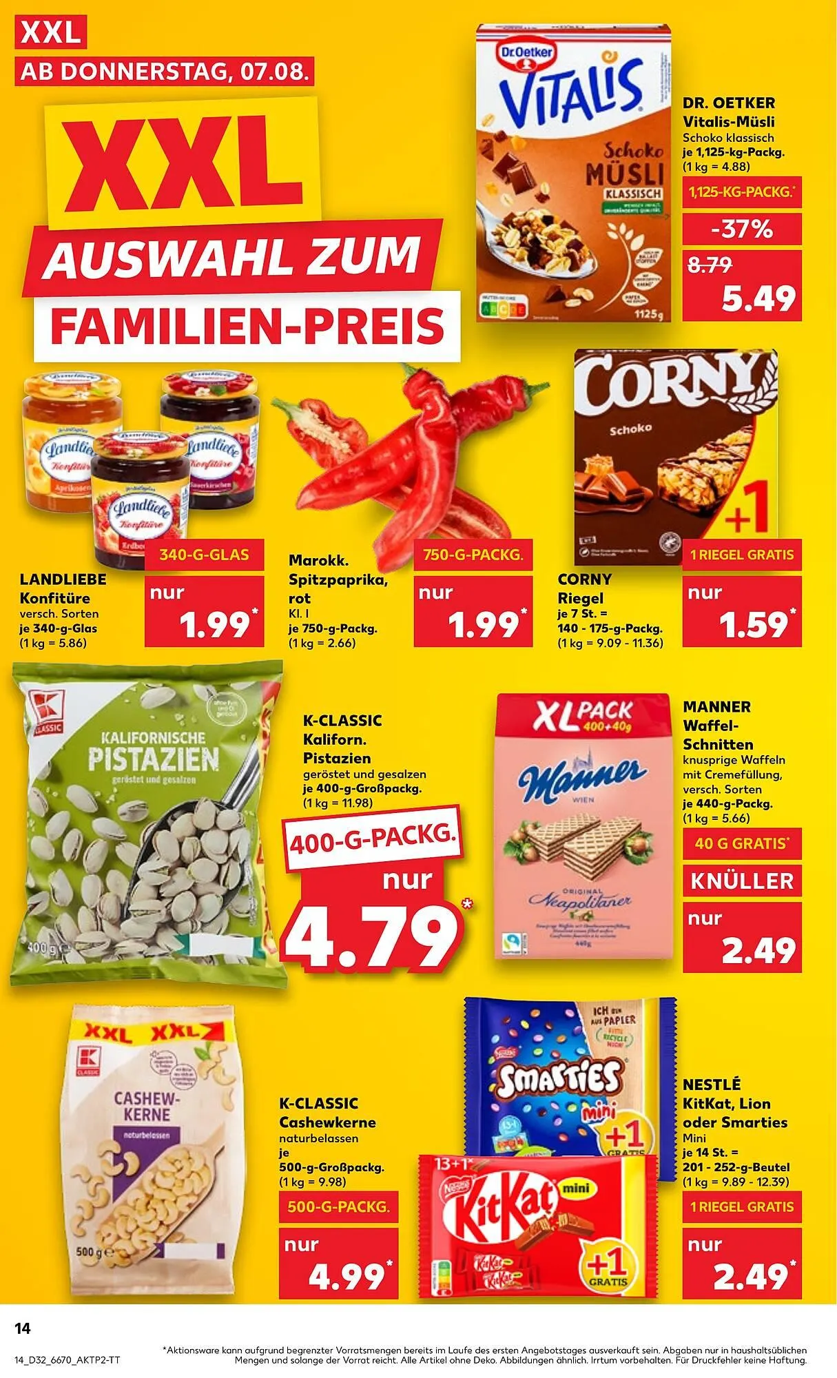 Kaufland Prospekt von 7. August bis 13. August 2025 - Prospekt seite 14