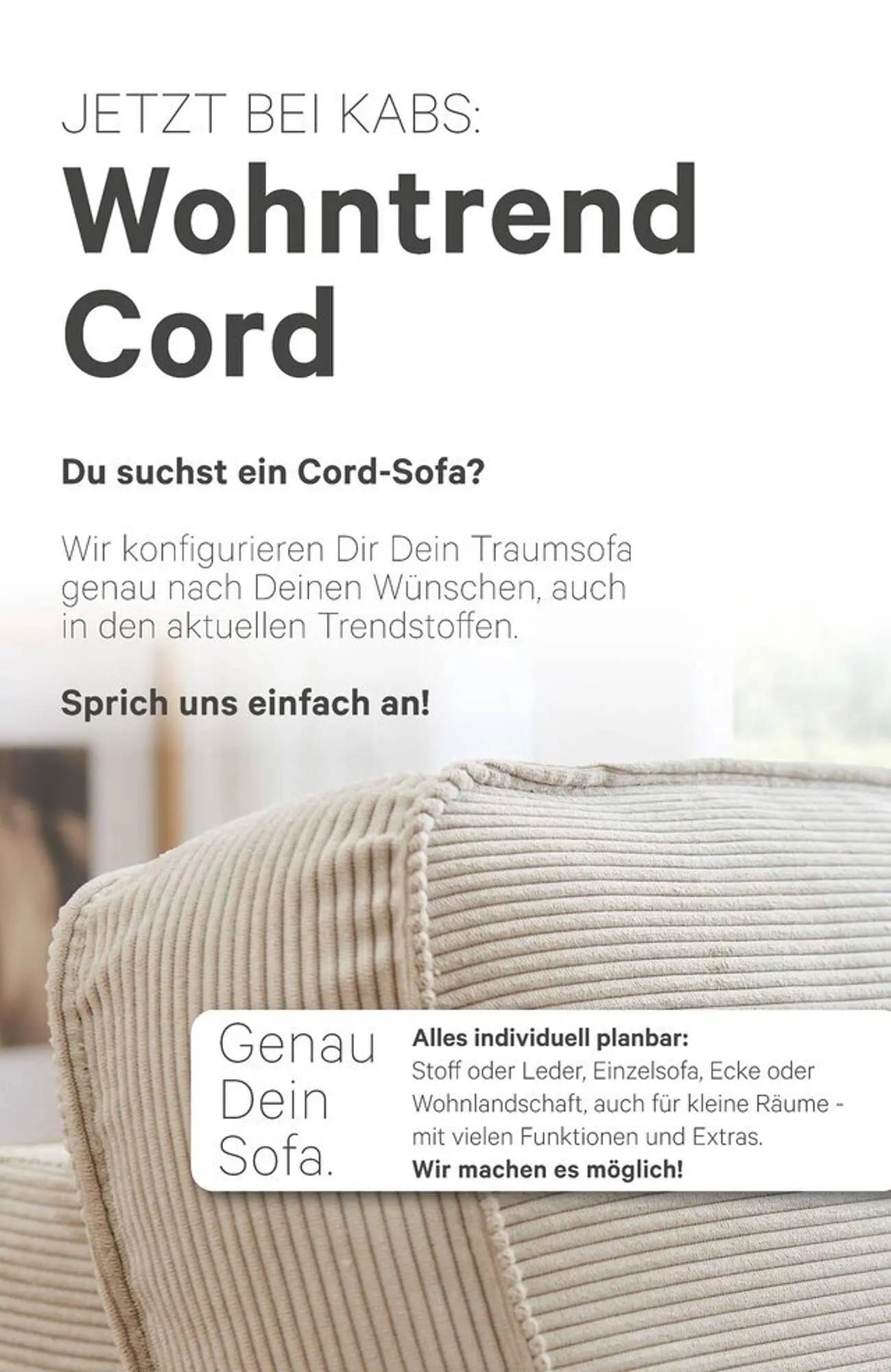 Kabs Polsterwelt Prospekt von 11. April bis 1. Mai 2025 - Prospekt seite 4
