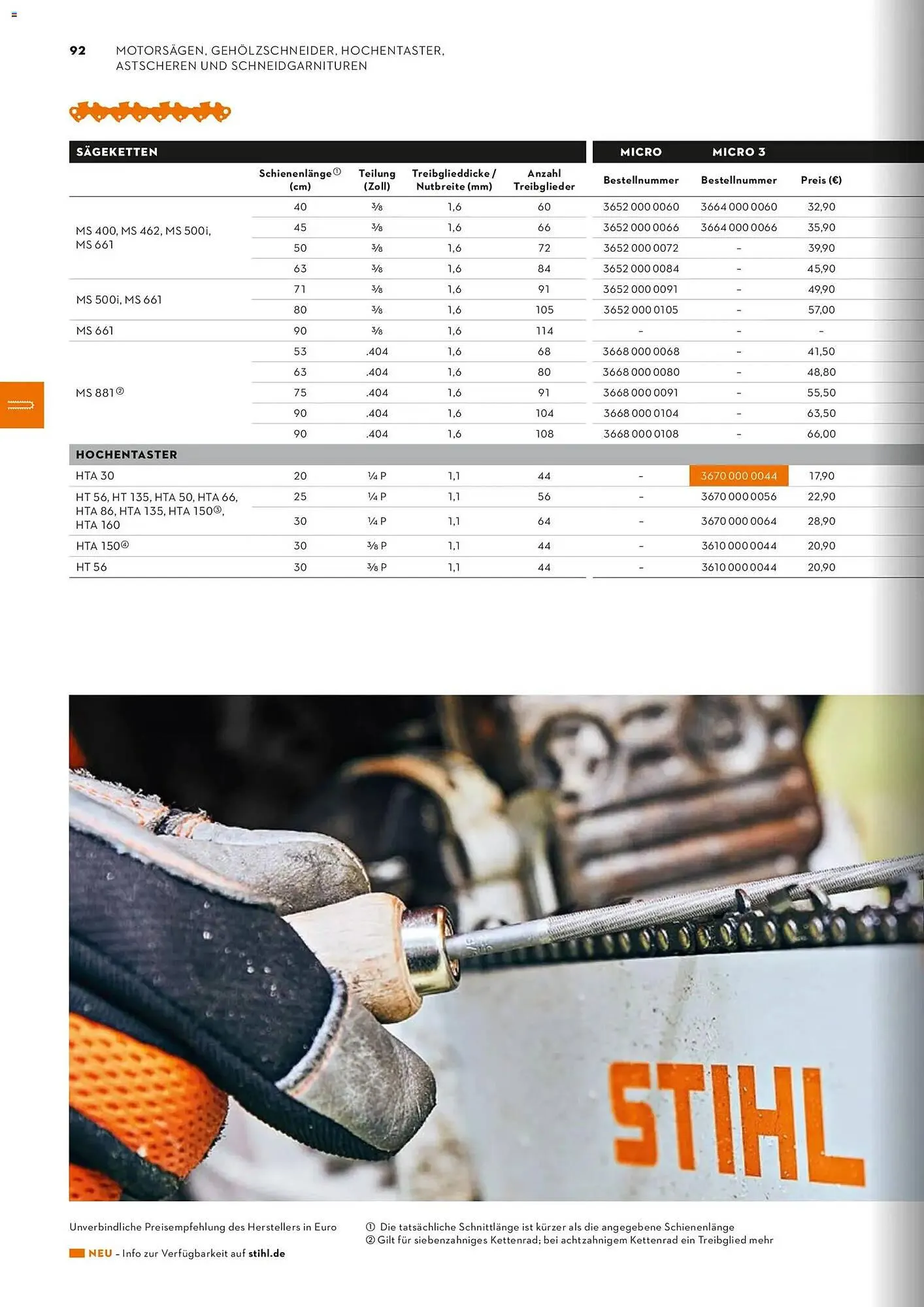 STIHL Prospekt von 1. Januar bis 31. Dezember 2026 - Prospekt seite 92