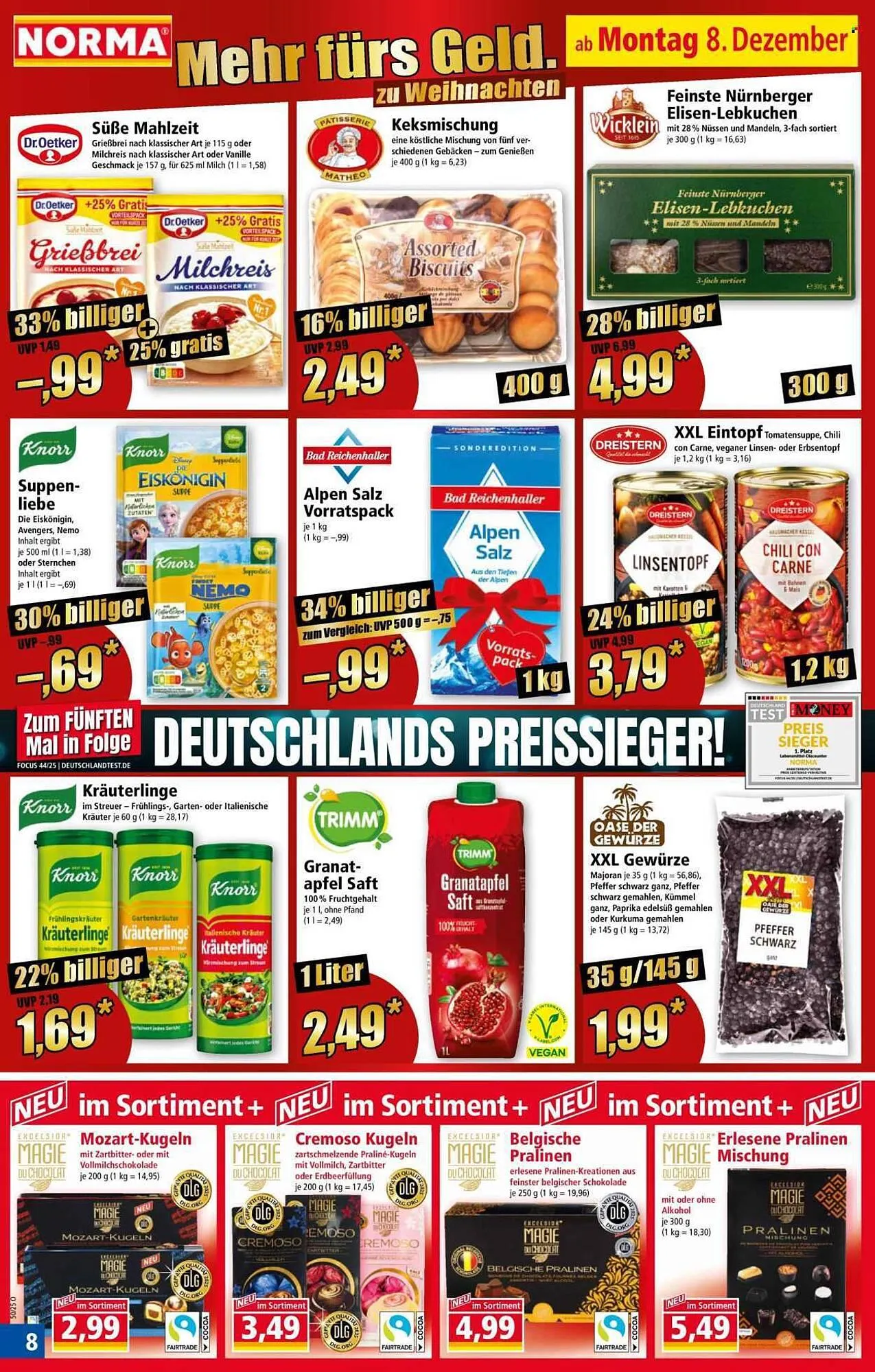 Norma Prospekt von 8. Dezember bis 14. Dezember 2025 - Prospekt seite 8