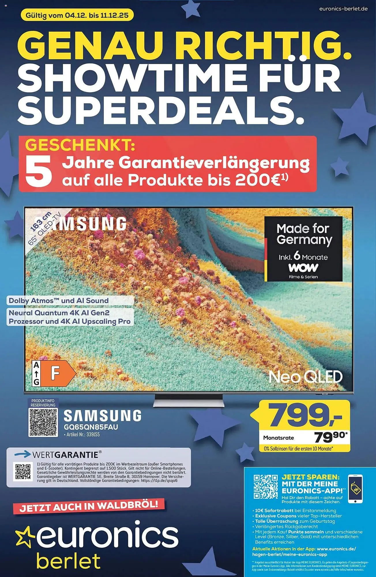 Euronics Berlet Prospekt von 4. Dezember bis 11. Dezember 2025 - Prospekt seite 1