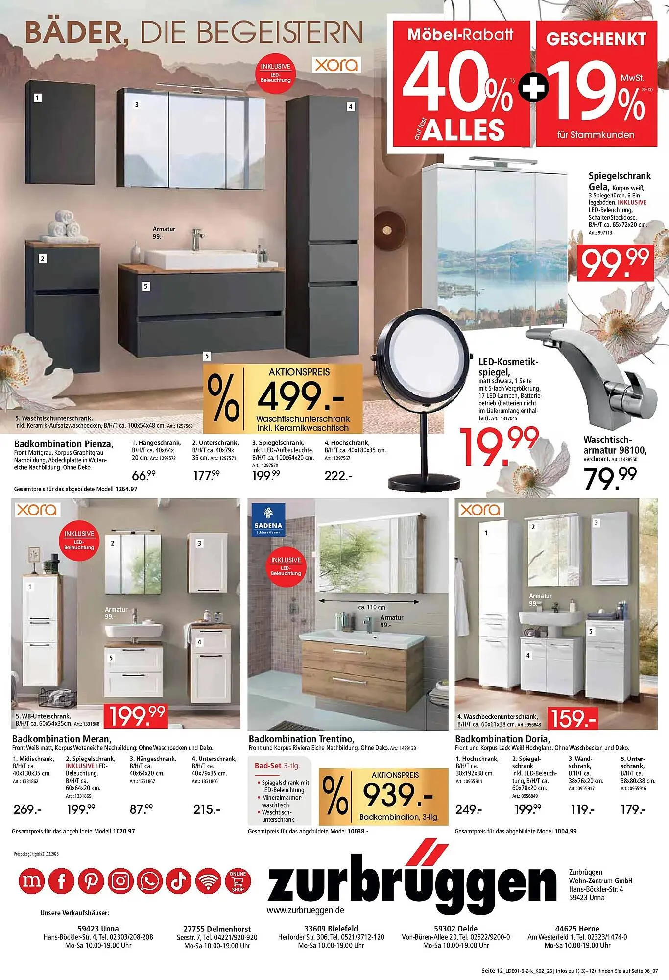 Zurbrüggen Prospekt von 16. Januar bis 21. Februar 2026 - Prospekt seite 20