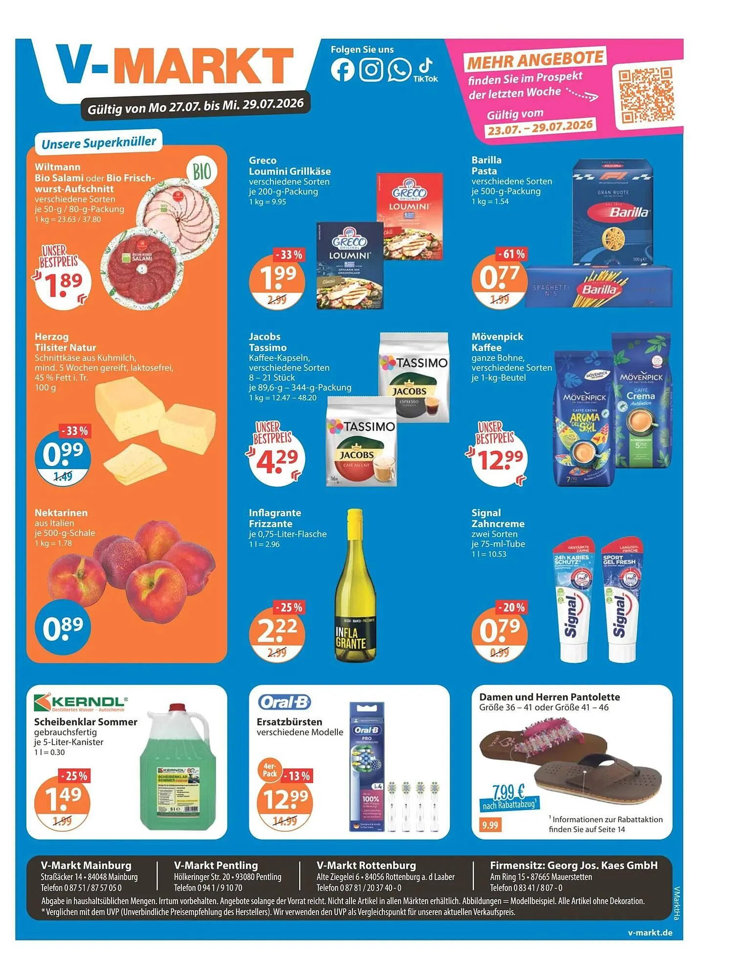 V Markt Prospekt von 23. Juli bis 30. Juli 2026 - Prospekt seite 19