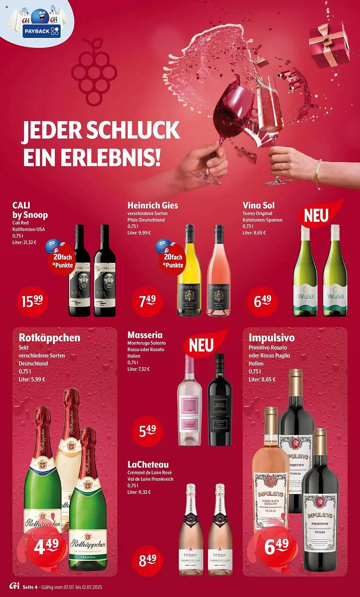 Trink und Spare Prospekt von 7. Juli bis 12. Juli 2025 - Prospekt seite 4