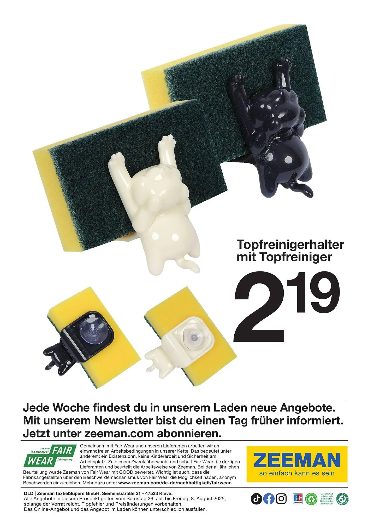 Zeeman Prospekt von 26. Juli bis 8. August 2025 - Prospekt seite 15