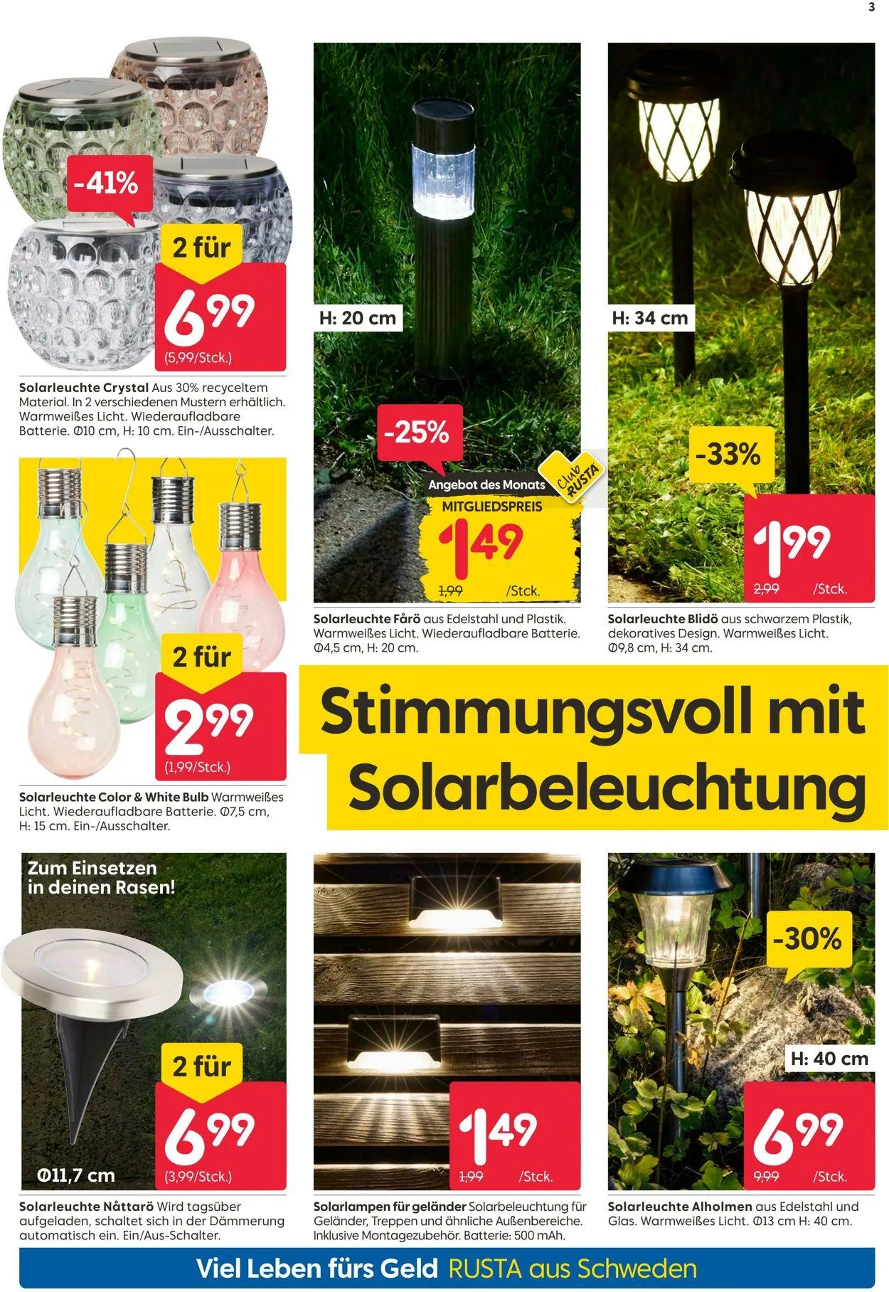 Rusta Aktueller Prospekt von 24. April bis 8. Mai 2025 - Prospekt seite 3