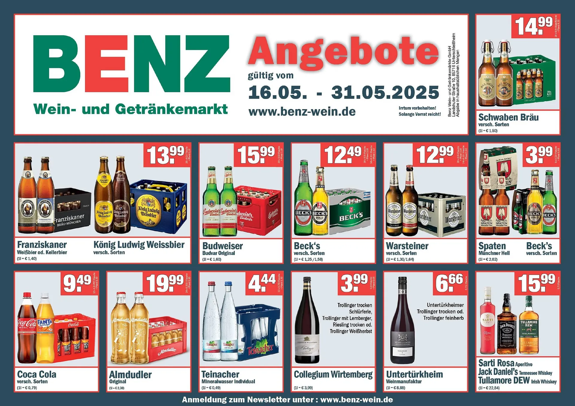 Benz Getränke Prospekt - 1