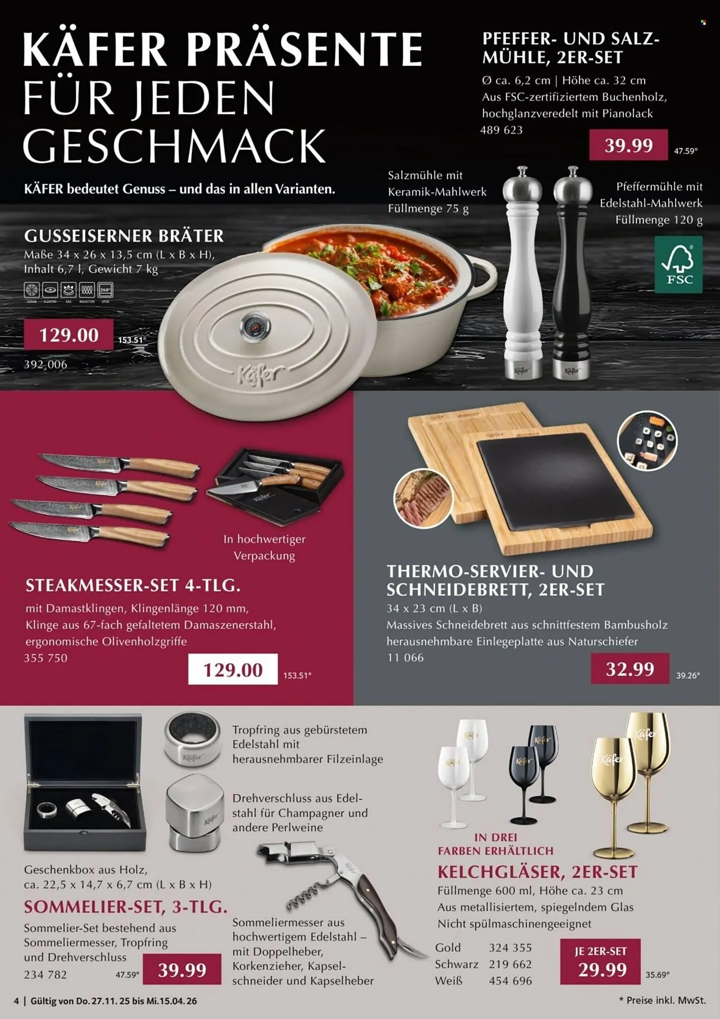 Selgros Prospekt von 27. November bis 15. April 2026 - Prospekt seite 4