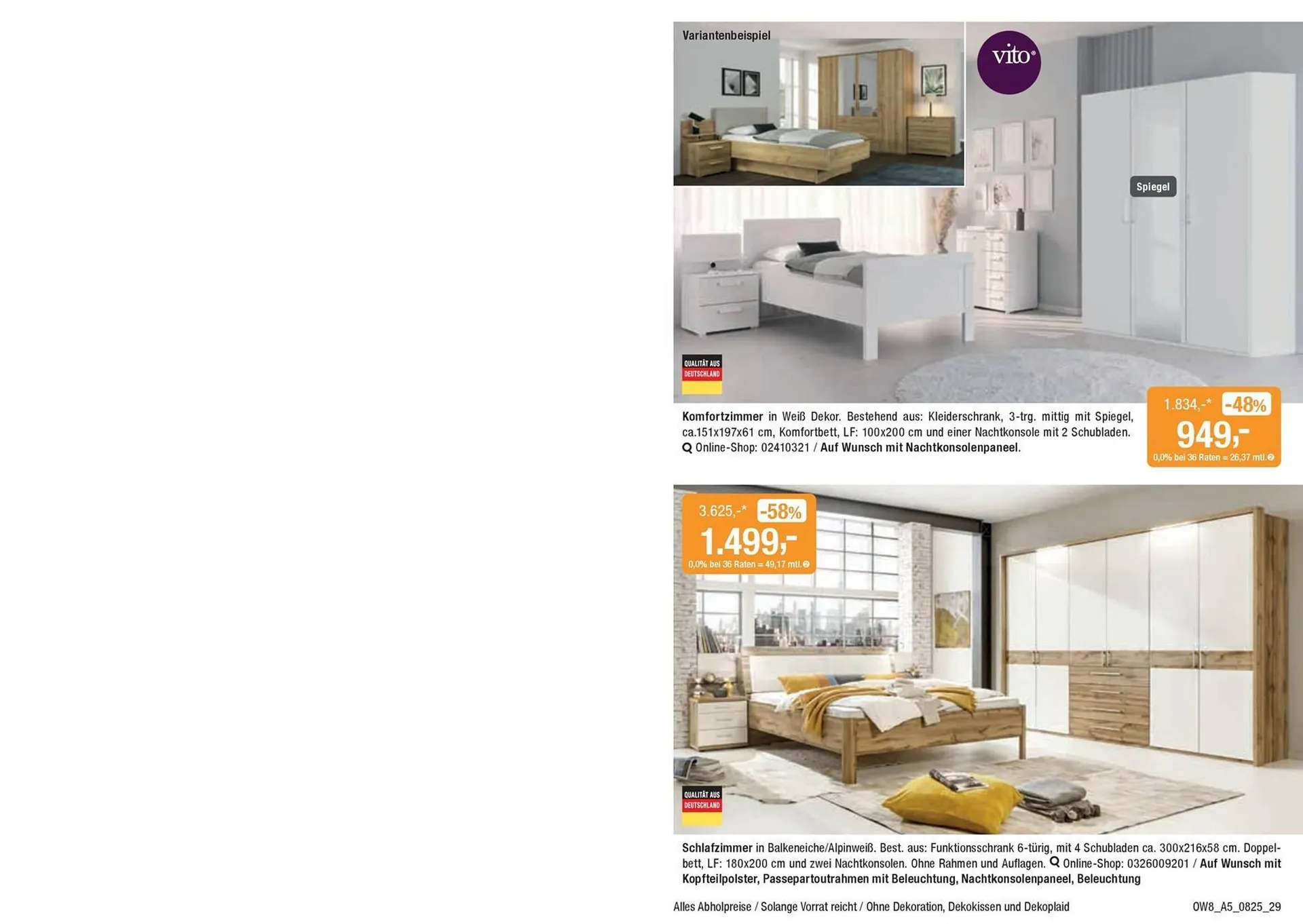 Opti Wohnwelt Prospekt von 25. Juli bis 23. August 2025 - Prospekt seite 29