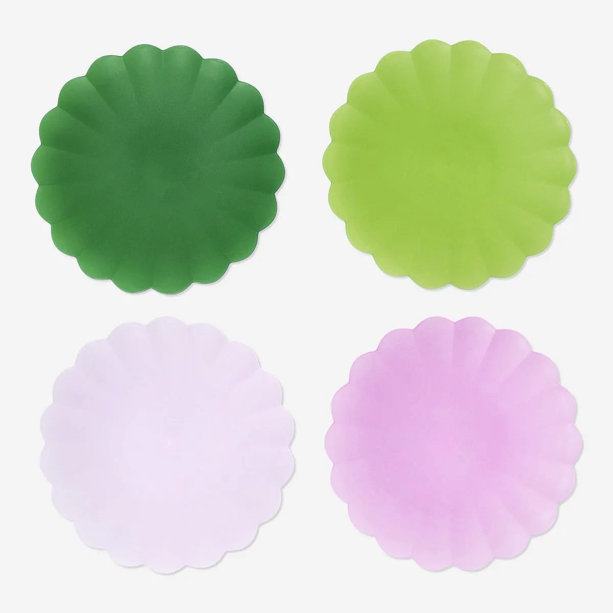 Reusable colourful plates - 4 pcs