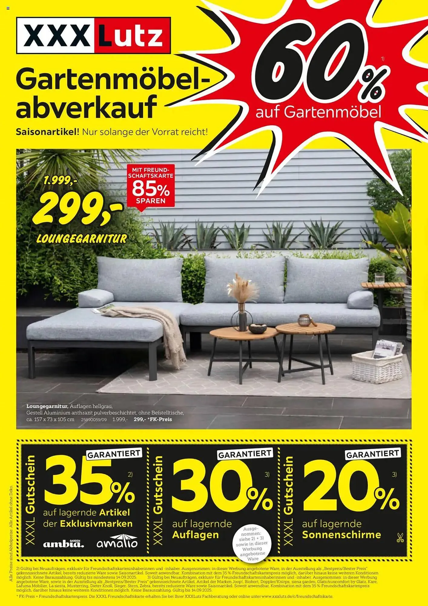 XXXLutz Prospekt von 1. September bis 14. September 2025 - Prospekt seite 1