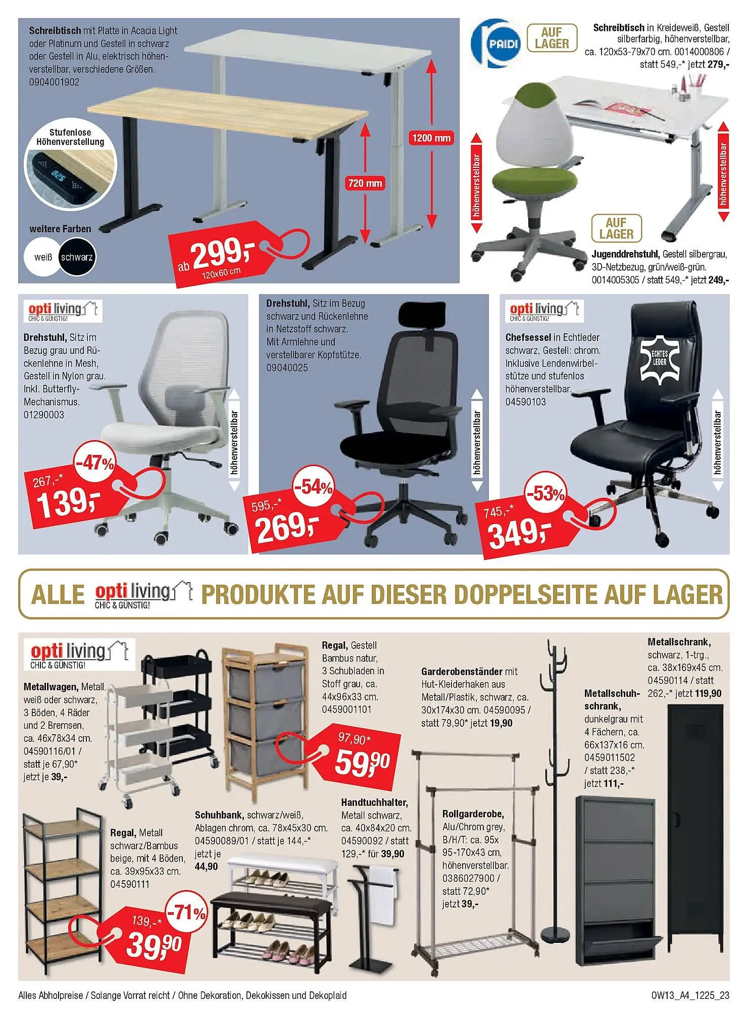 Opti Wohnwelt Prospekt von 18. Dezember bis 10. Januar 2026 - Prospekt seite 23