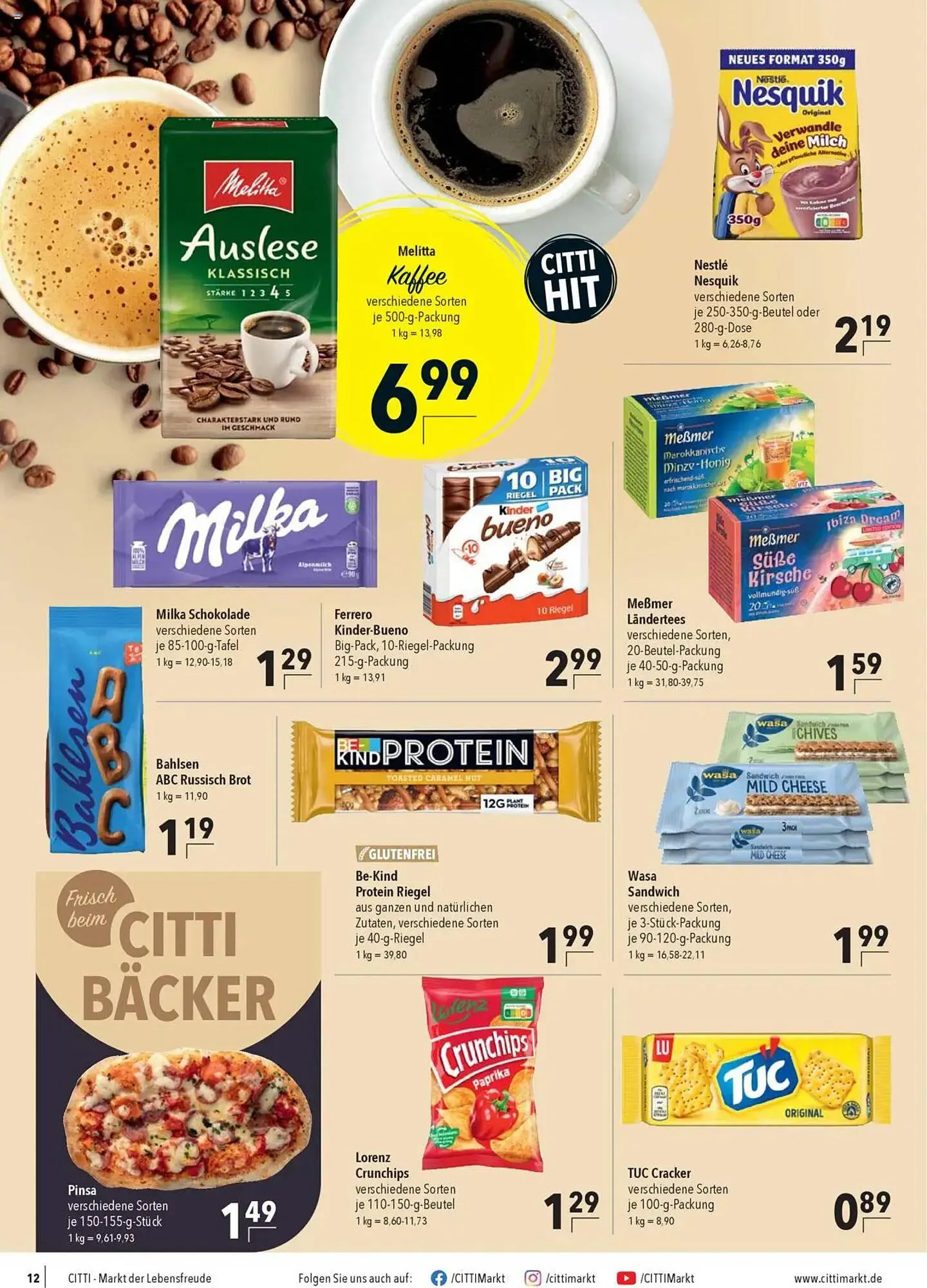 CITTI Markt Prospekt von 8. Oktober bis 14. Oktober 2025 - Prospekt seite 14