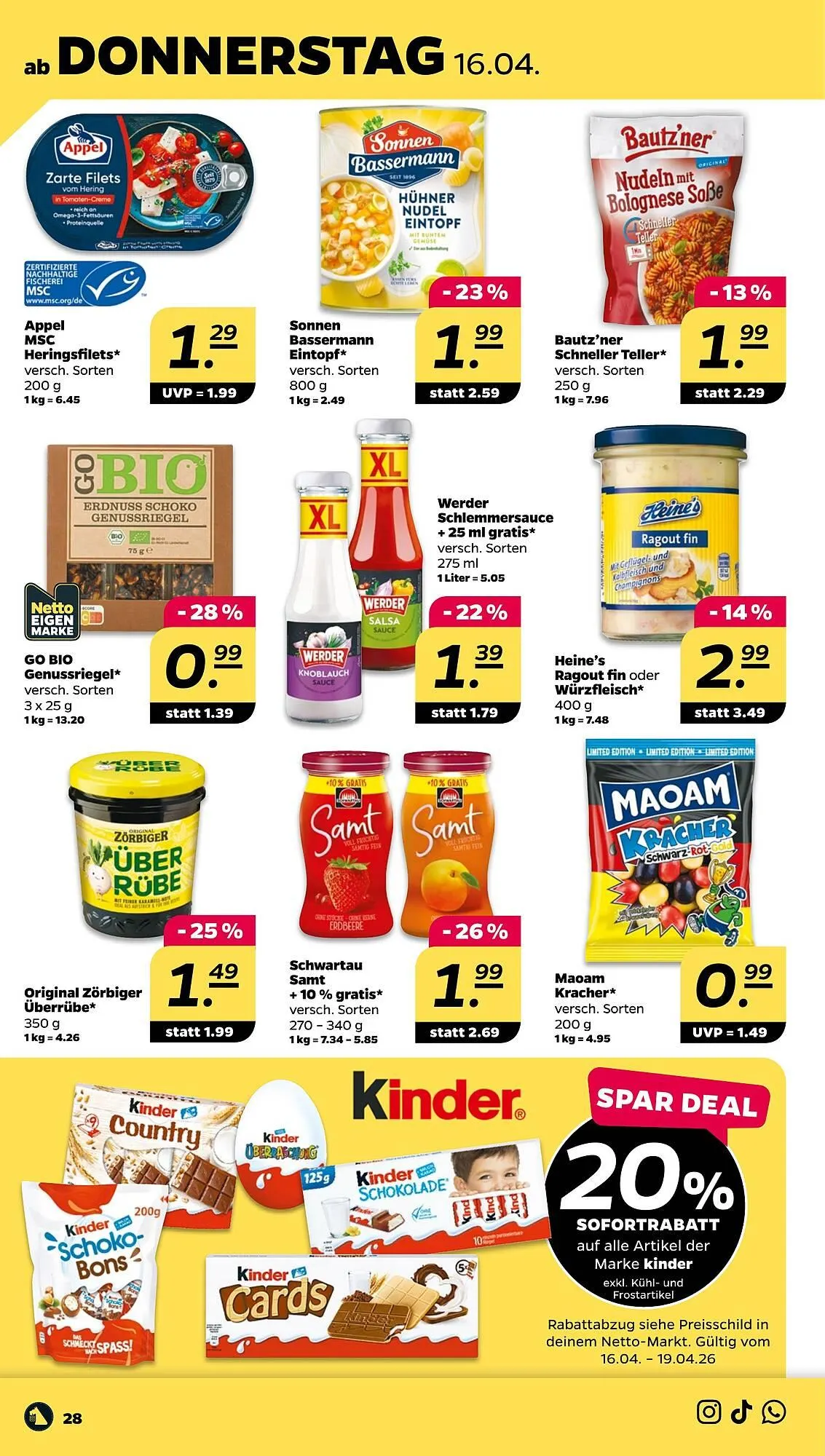 NETTO Prospekt von 13. April bis 18. April 2026 - Prospekt seite 32