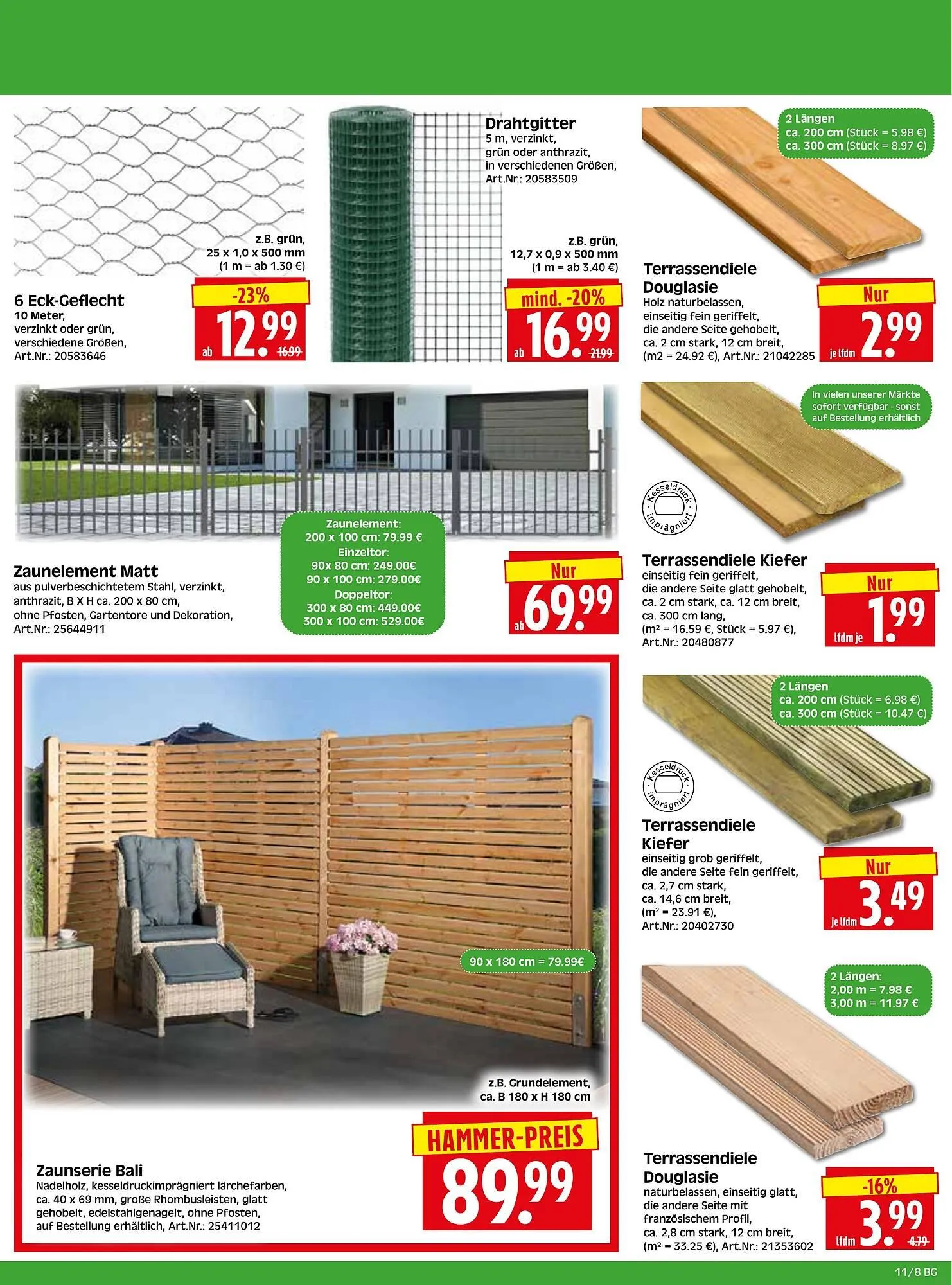 Herkules Baumarkt Prospekt von 9. März bis 14. März 2026 - Prospekt seite 8