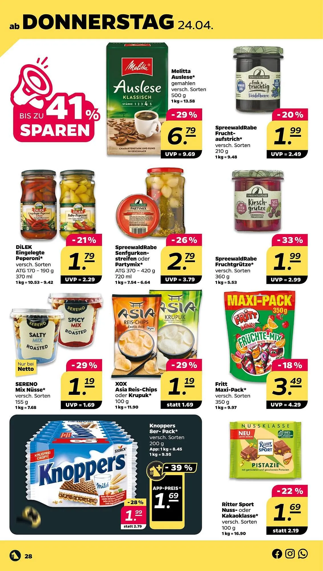 NETTO Prospekt von 21. April bis 26. April 2025 - Prospekt seite 28