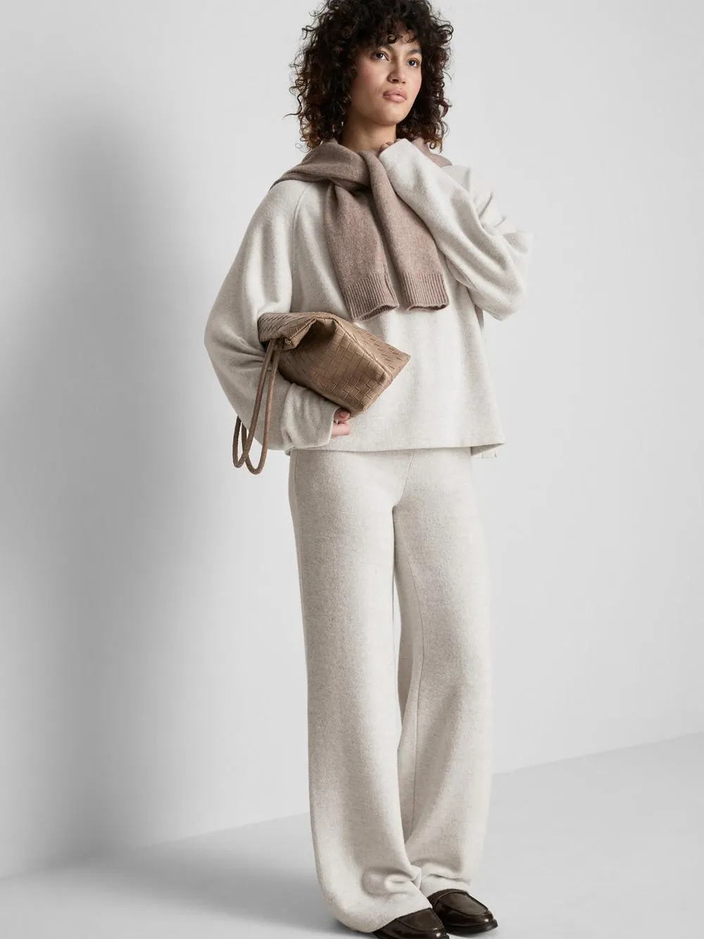 Bequemes Sweatshirt mit Rundhalsausschnitt