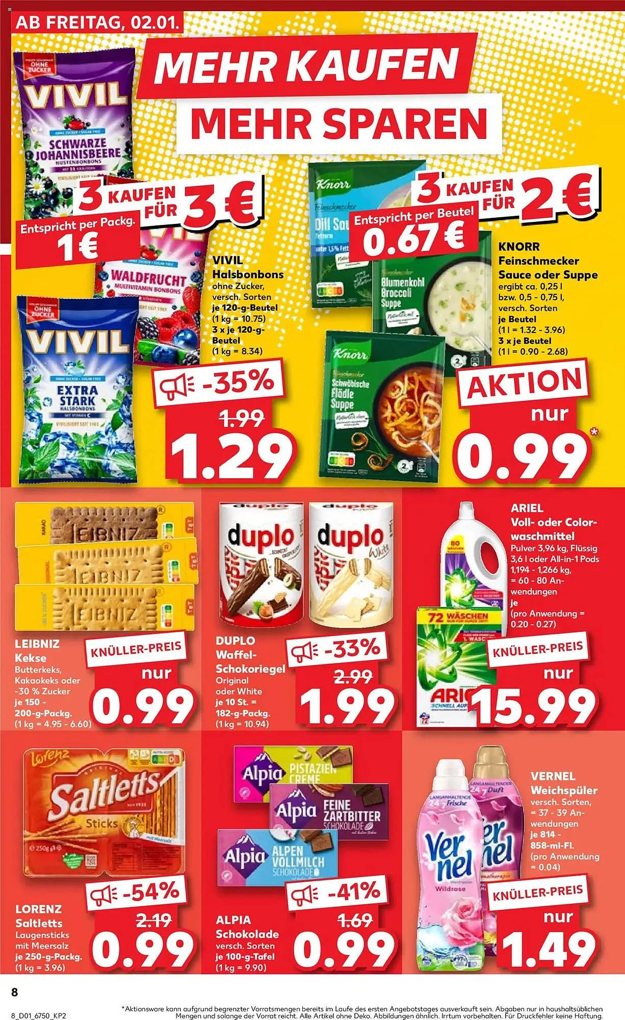 Kaufland Prospekt von 2. Januar bis 7. Januar 2026 - Prospekt seite 8