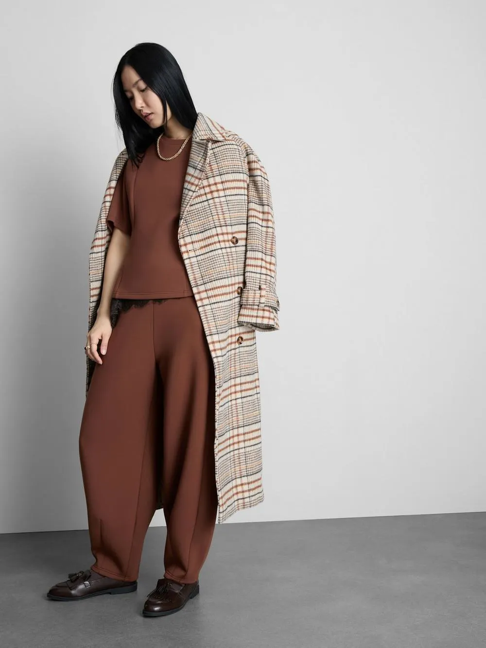 „The Edit“ Scuba-T-Shirt mit Ziernähten