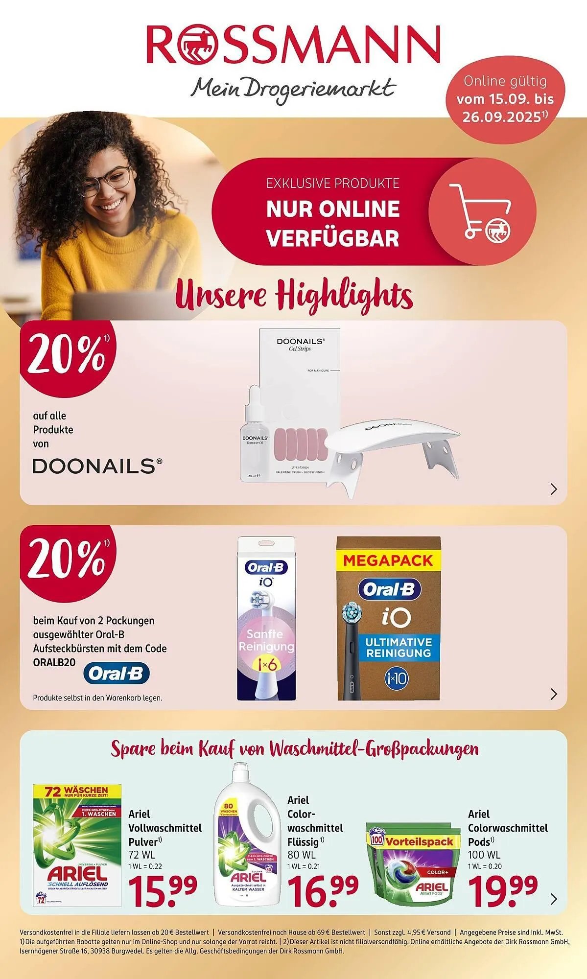 Rossmann Prospekt von 15. September bis 26. September 2025 - Prospekt seite 1