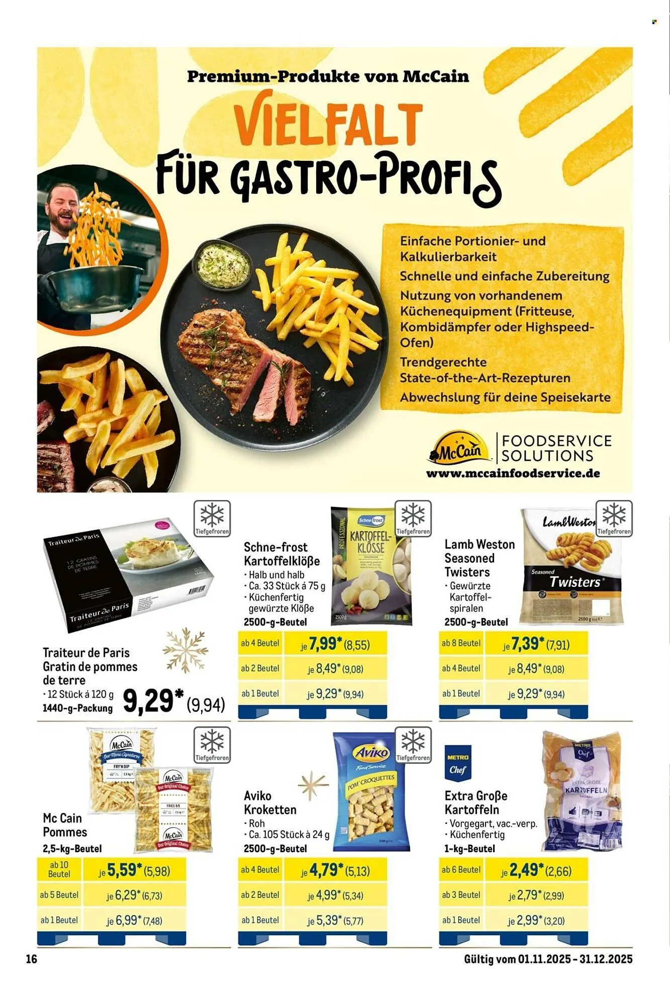 METRO Prospekt von 1. November bis 31. Dezember 2025 - Prospekt seite 16