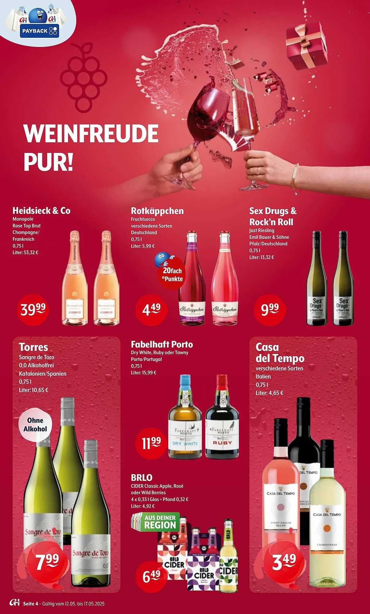 Getränke Hoffmann Prospekt von 12. Mai bis 17. Mai 2025 - Prospekt seite 4