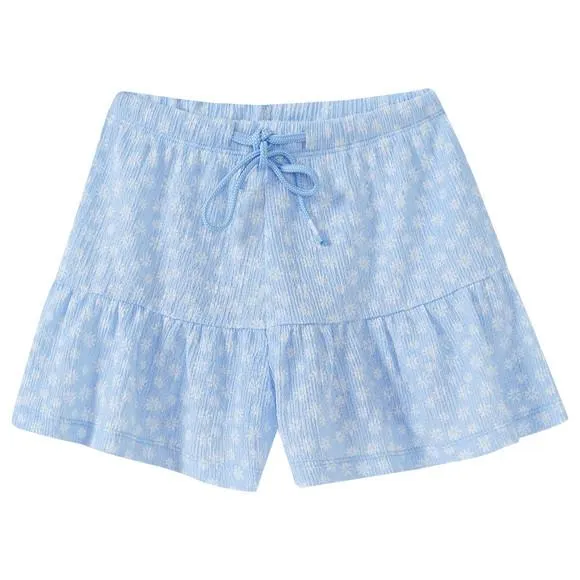 Mädchen Hosenrock in gekreppter Optik