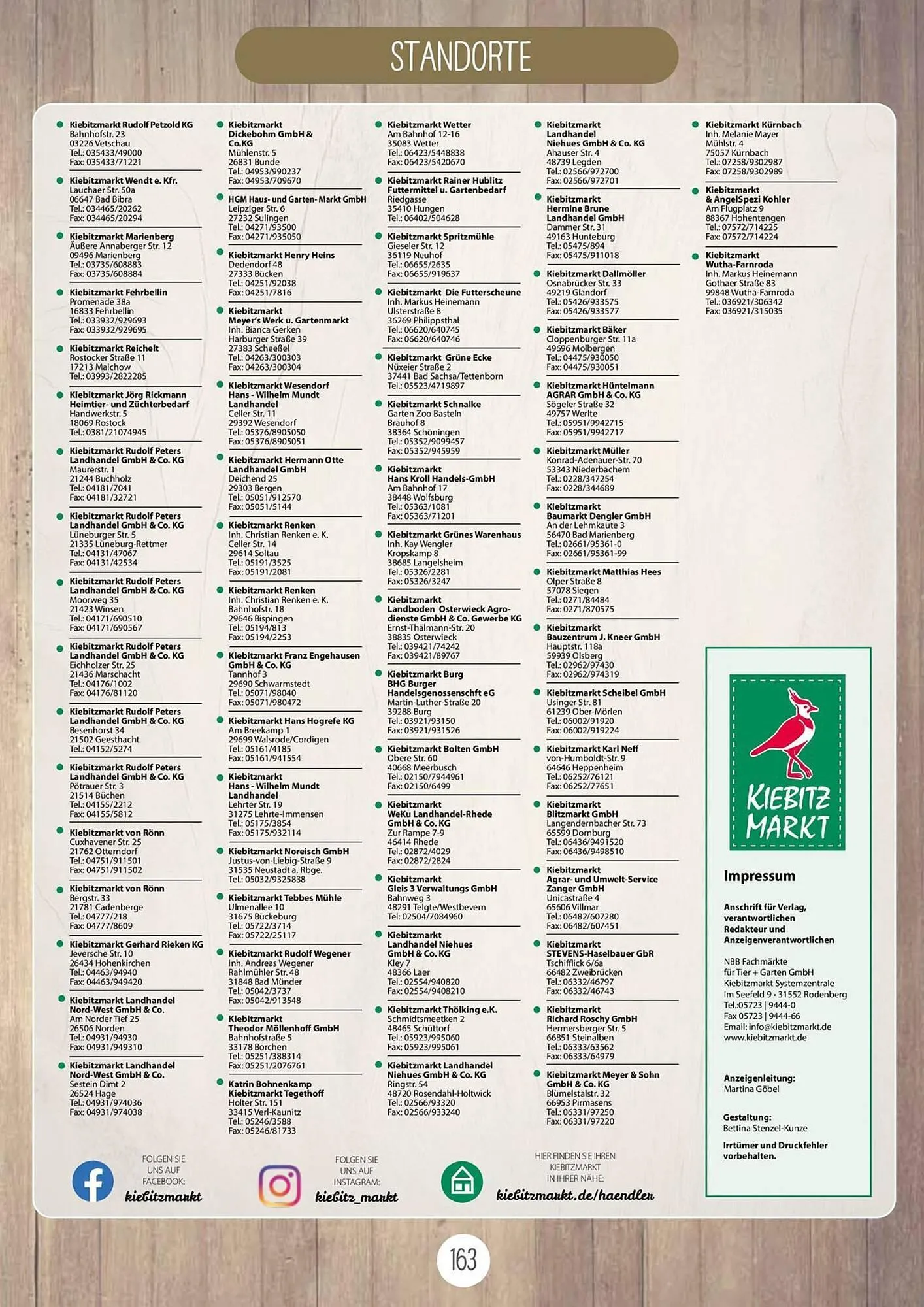 Kiebitzmarkt Prospekt von 16. April bis 31. August 2025 - Prospekt seite 163