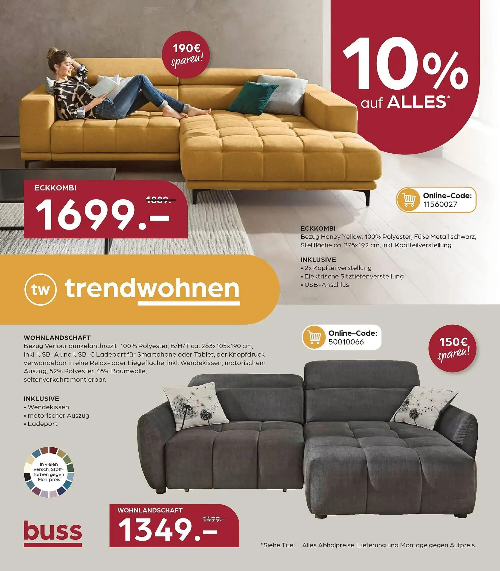 Möbel Buss Prospekt von 8. April bis 13. April 2026 - Prospekt seite 4