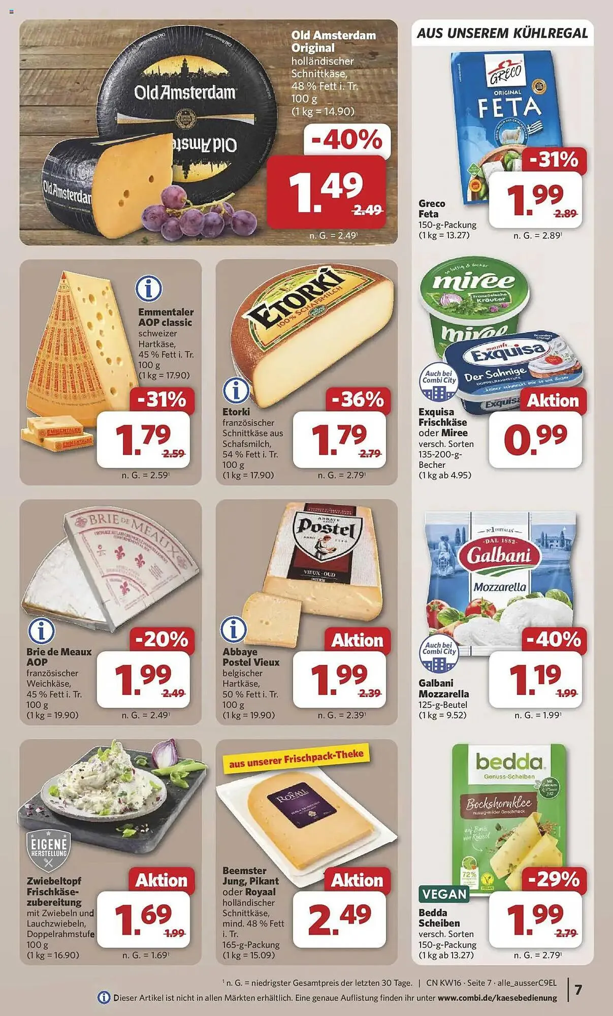 Combi Prospekt von 14. April bis 19. April 2025 - Prospekt seite 7