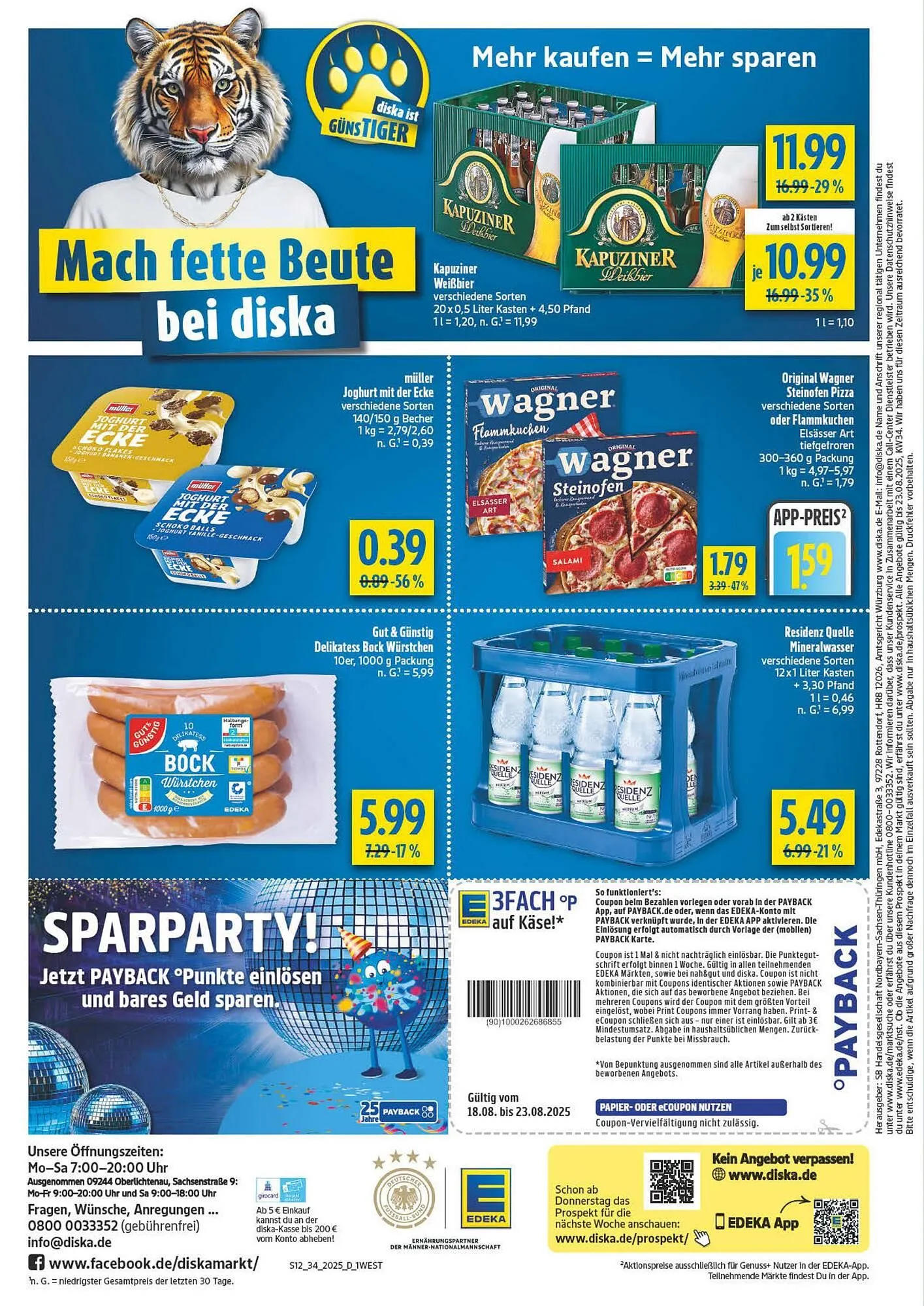diska Prospekt von 18. August bis 23. August 2025 - Prospekt seite 12