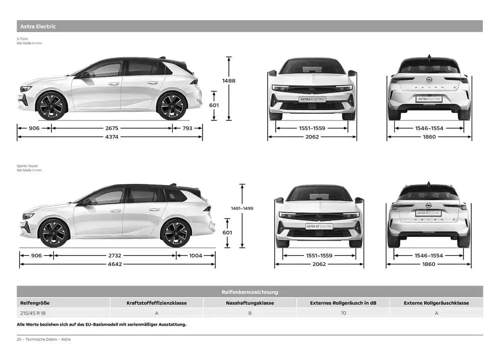 Opel Astra 5-Türer von 12. November bis 12. November 2025 - Prospekt seite 25