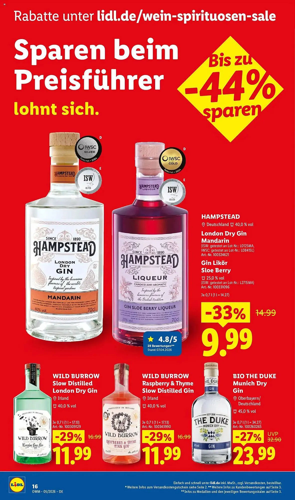 Lidl Prospekt von 1. Mai bis 31. Mai 2026 - Prospekt seite 16