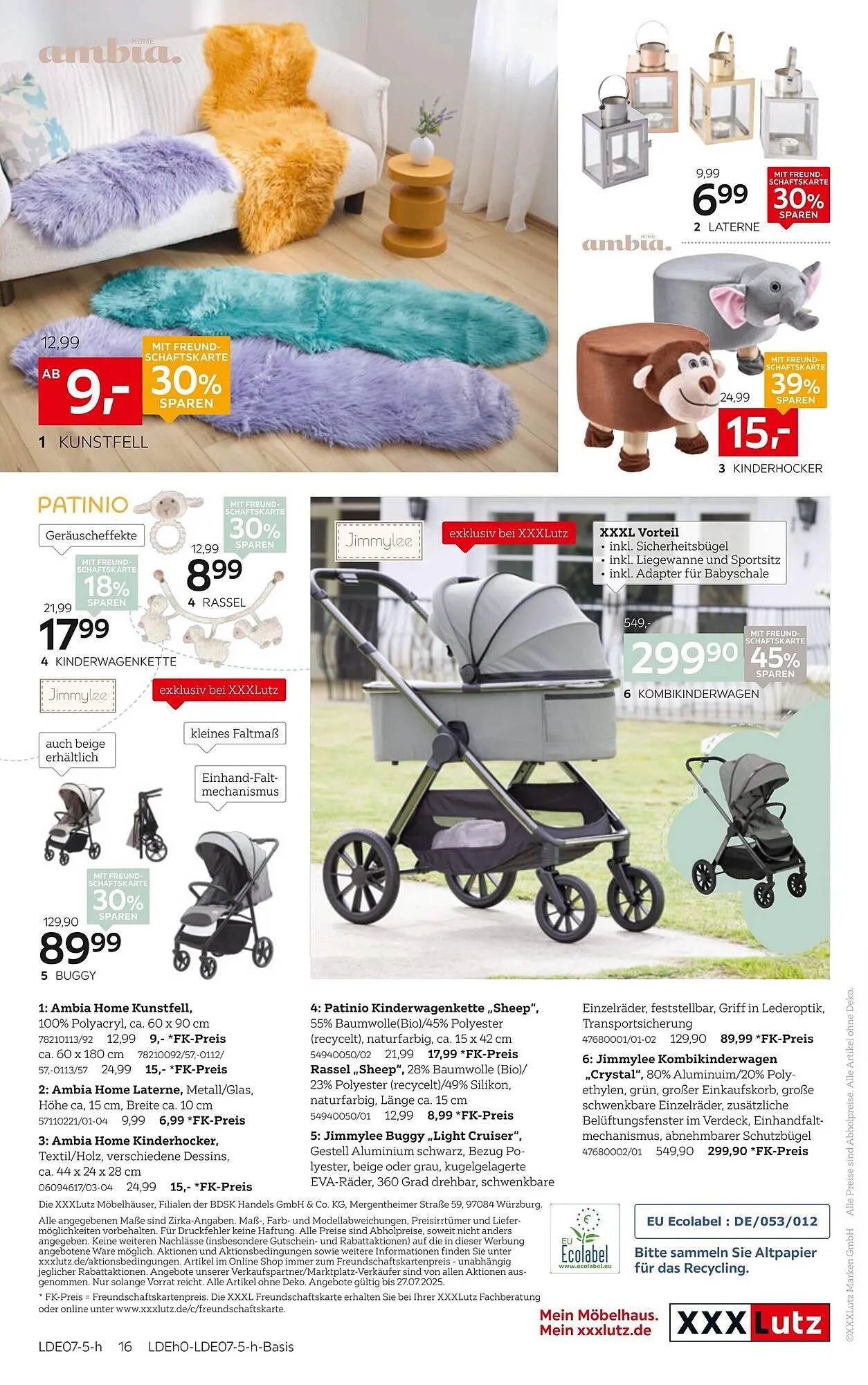 XXXLutz Prospekt von 14. Juli bis 20. Juli 2025 - Prospekt seite 16