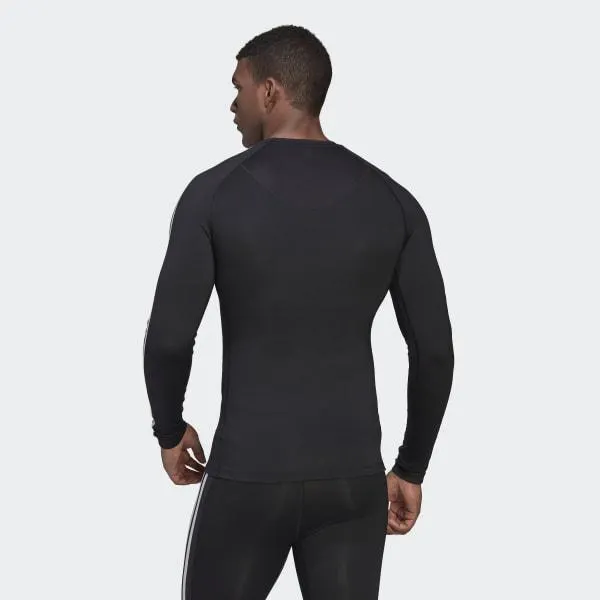 Techfit 3-Stripes Training Long Sleeve Tee