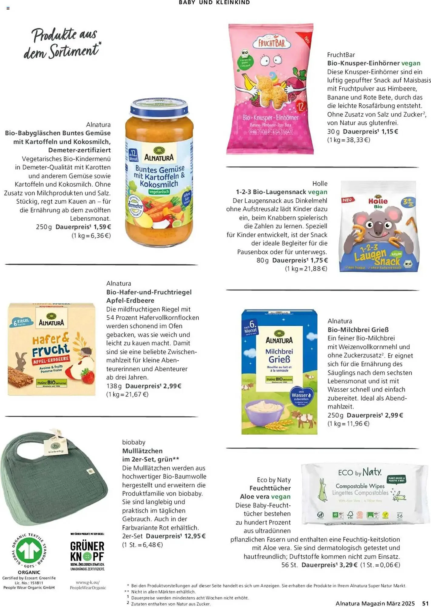 Alnatura Prospekt von 1. März bis 31. März 2025 - Prospekt seite 51