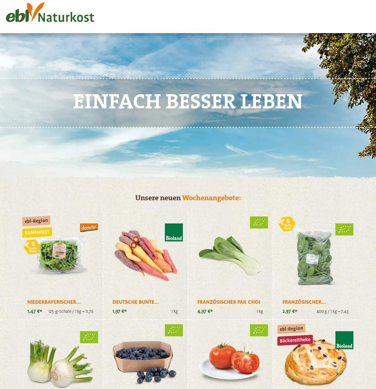 ebl Naturkos von 14. April bis 23. April 2025 - Prospekt seite 1