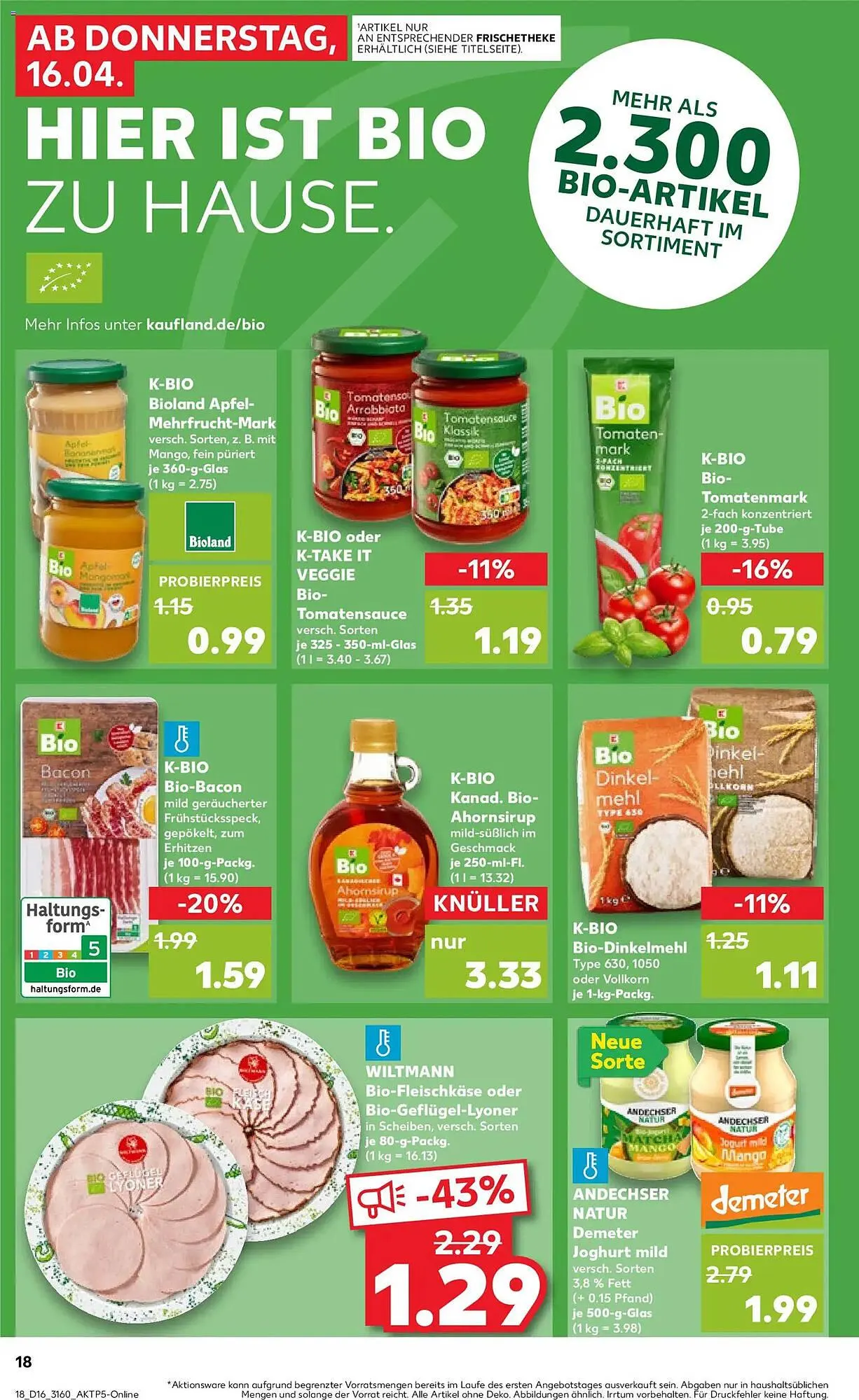 Kaufland Prospekt von 16. April bis 22. April 2026 - Prospekt seite 18