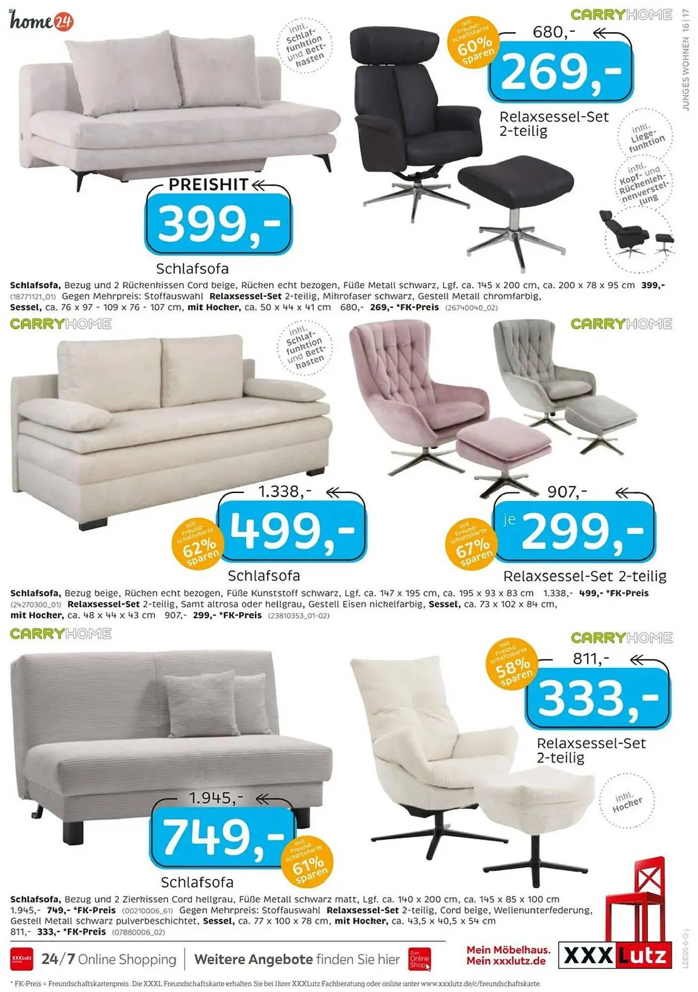 XXXLutz Prospekt von 25. April bis 9. Mai 2026 - Prospekt seite 17