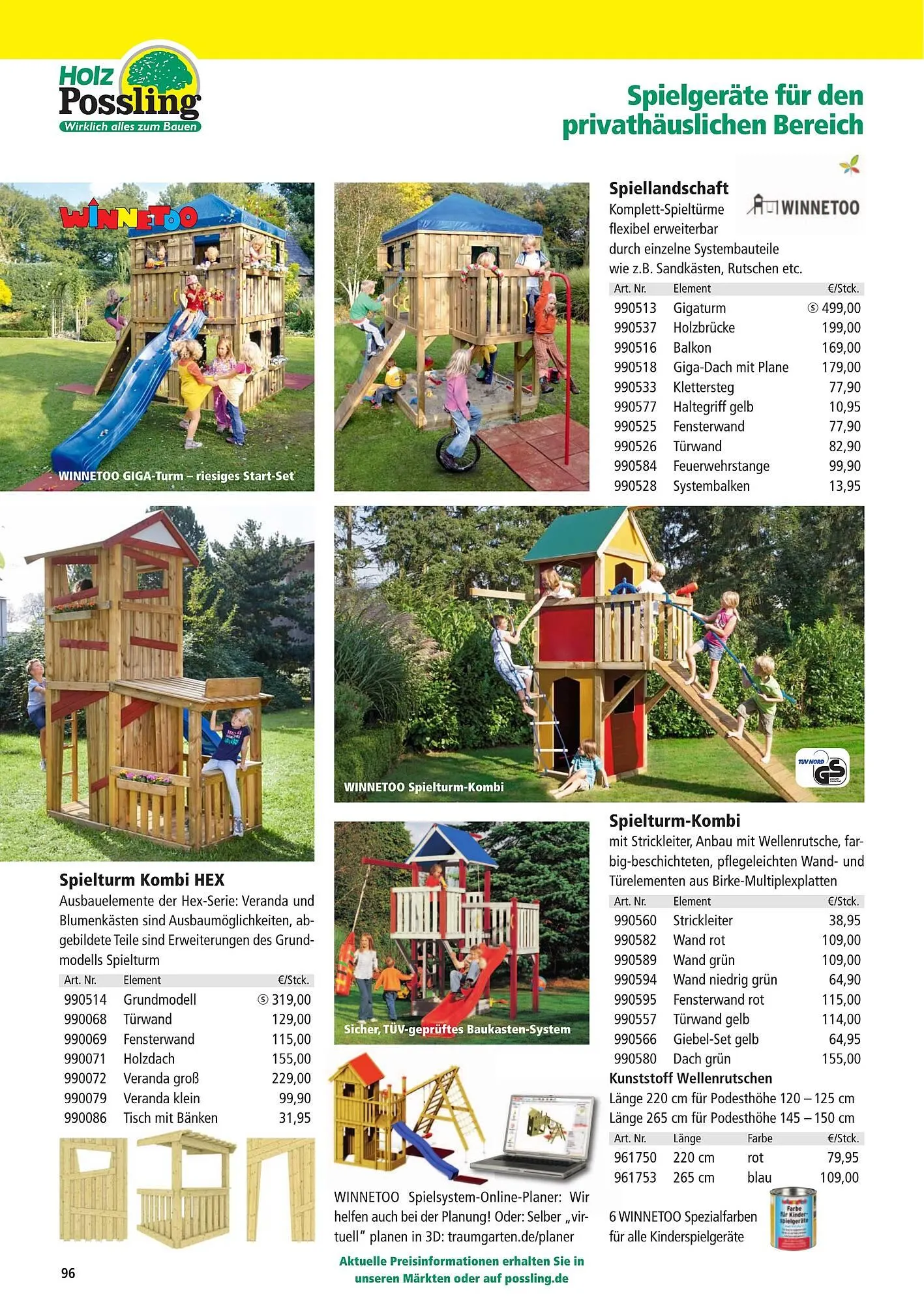 Holz Possling Prospekt von 1. April bis 31. Juli 2026 - Prospekt seite 96