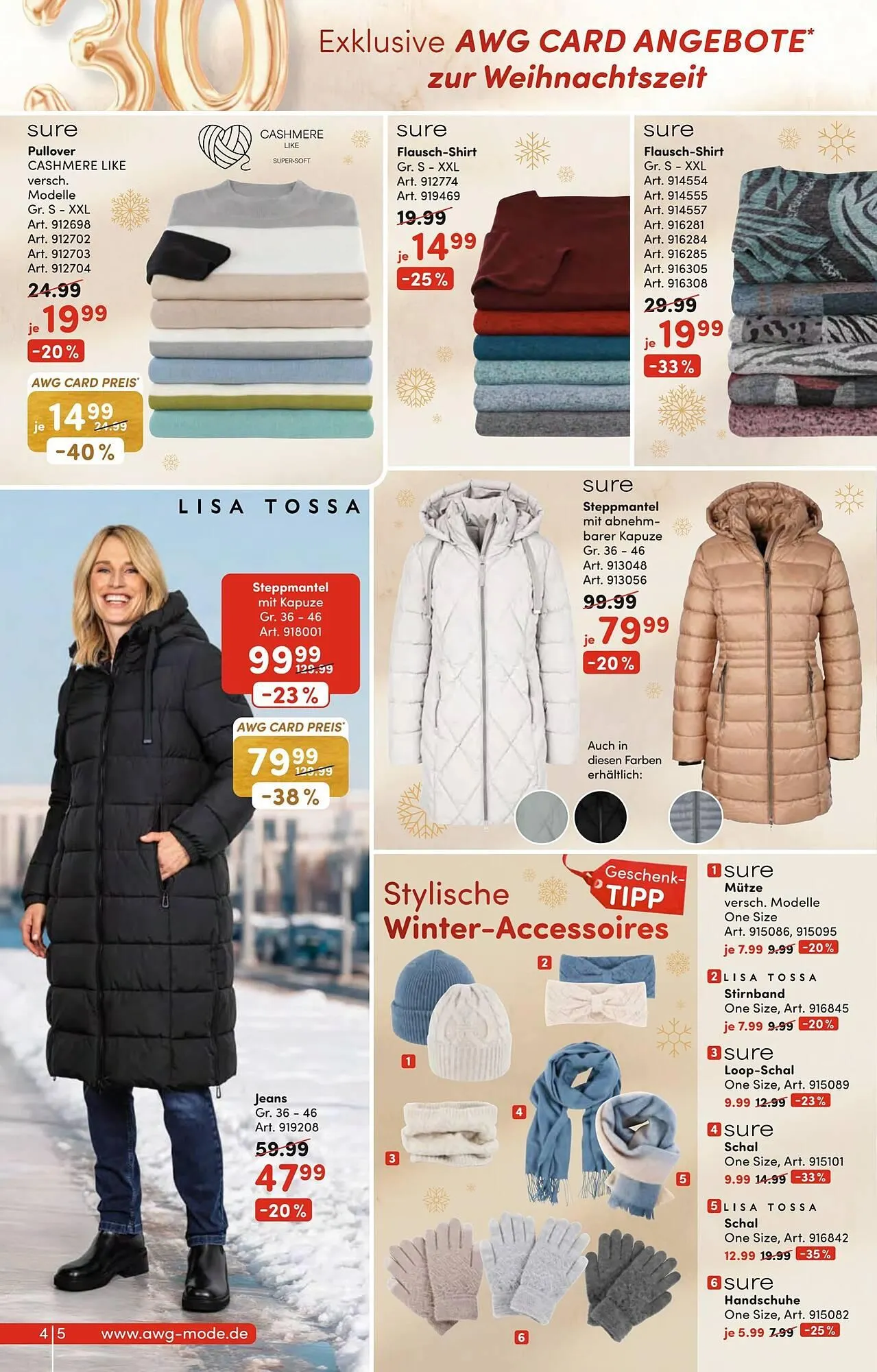 AWG Mode Prospekt von 13. Dezember bis 28. Dezember 2025 - Prospekt seite 4