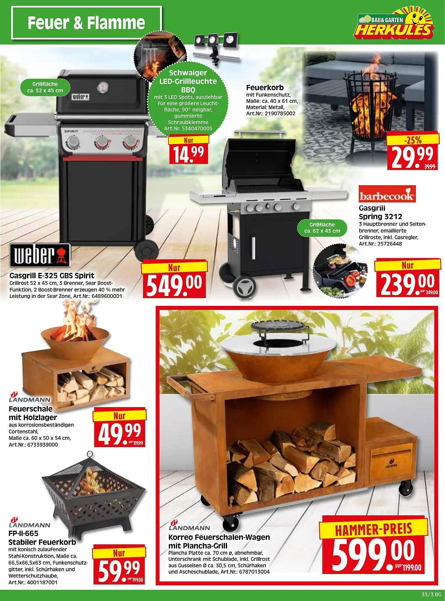 Herkules Baumarkt Prospekt von 11. August bis 16. August 2025 - Prospekt seite 3