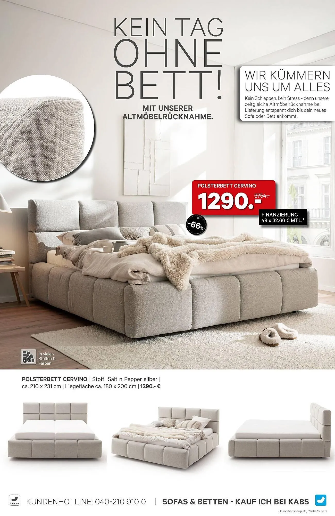 Kabs Polsterwelt Prospekt von 27. Februar bis 25. März 2026 - Prospekt seite 58