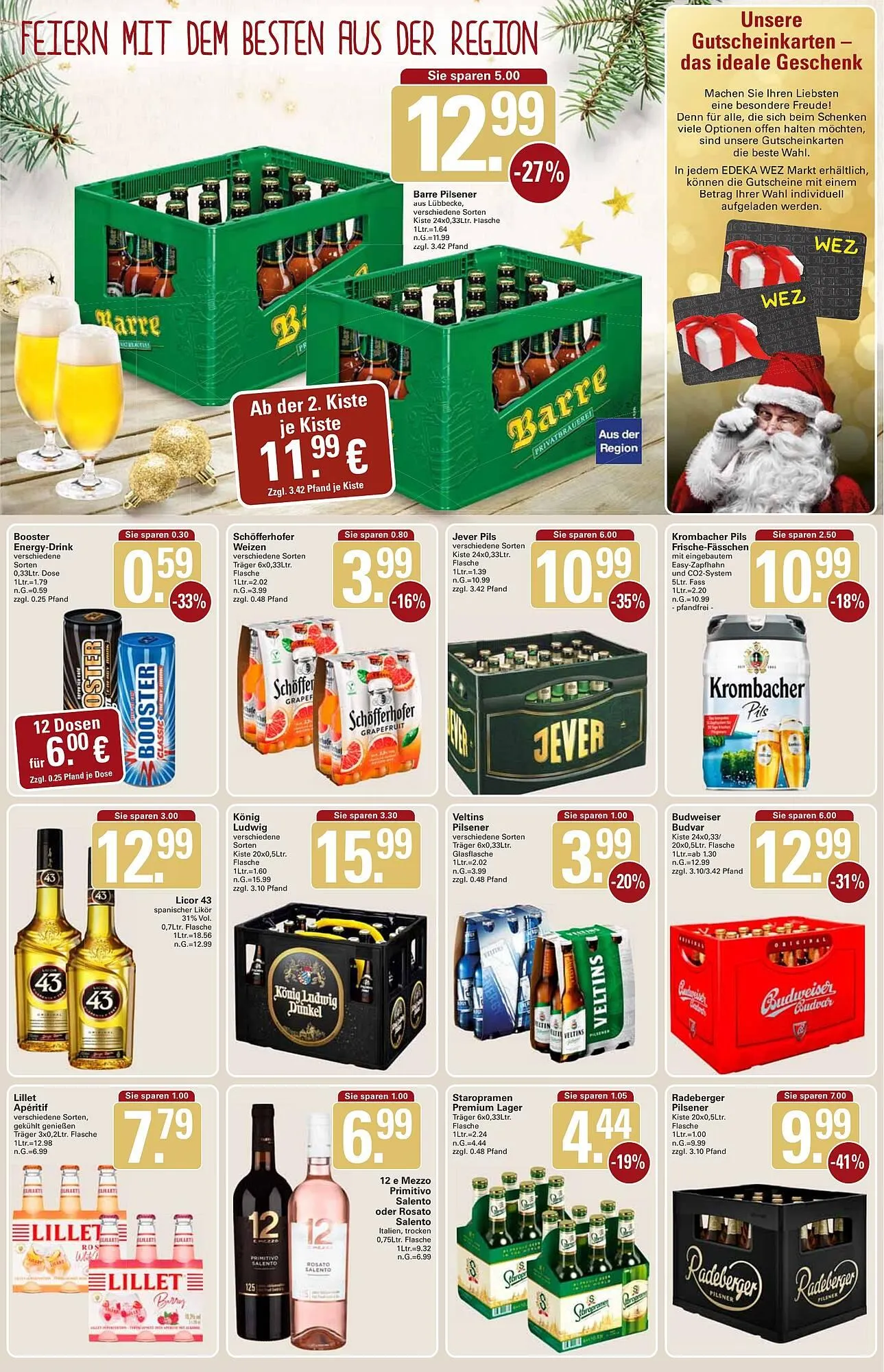 WEZ Prospekt von 22. Dezember bis 27. Dezember 2025 - Prospekt seite 13